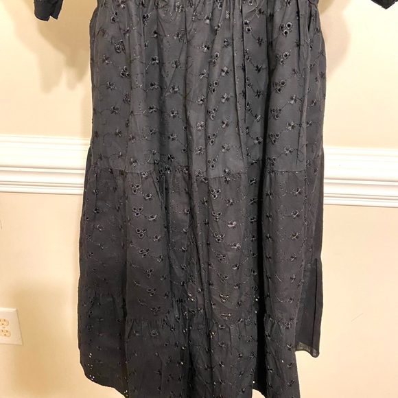 Pretty Little Thing Womens Black Broderie Anglaise Smock Dress Size UK 6 EUR 34 - Picture 15 of 16